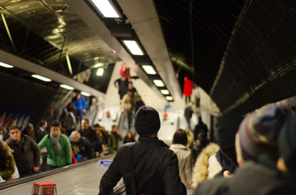 Busy London tube Stock Free