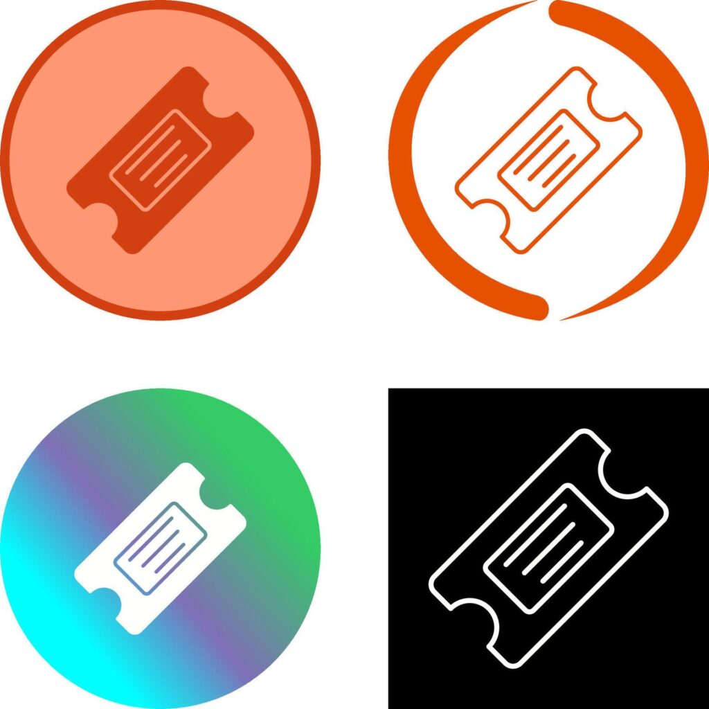 Ticket Icon Design Stock Free