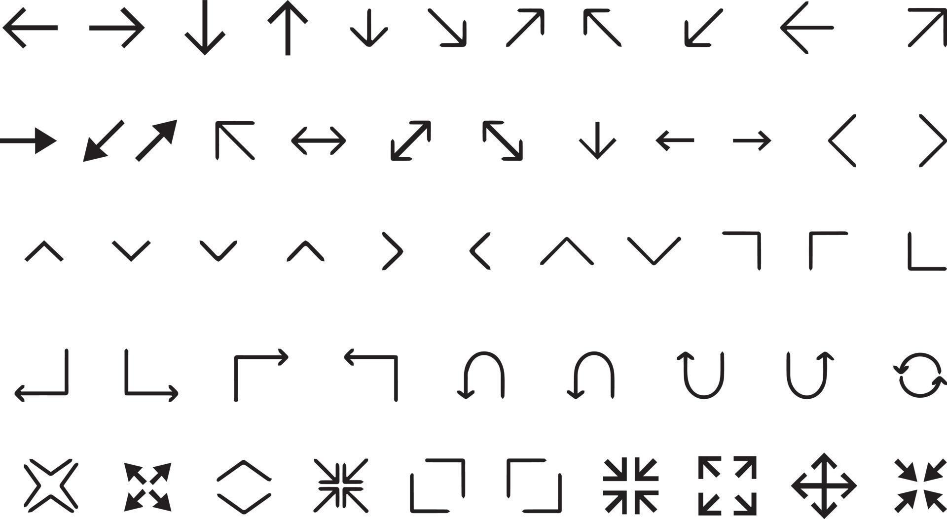 arrows sign vector Stock Free