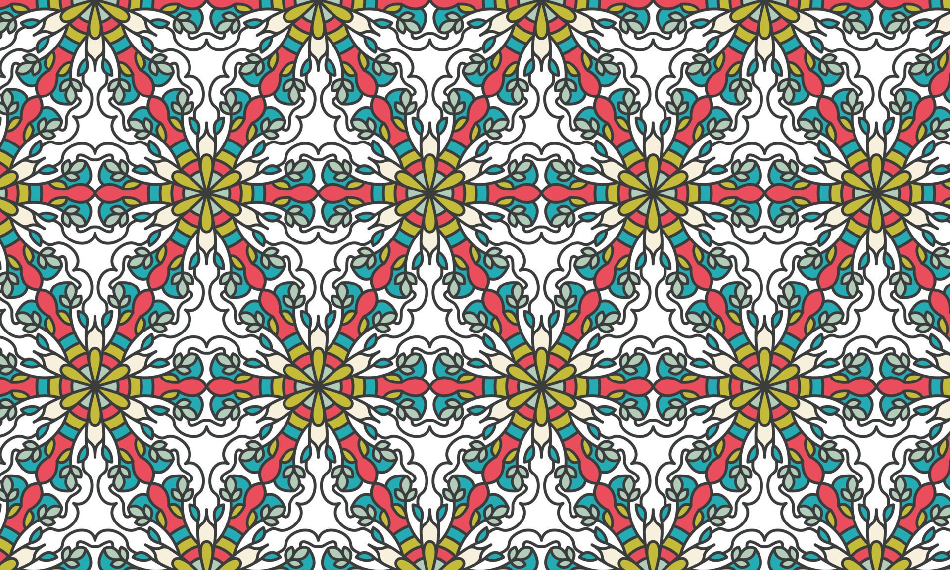 elegant ethnic pattern background Free Vector