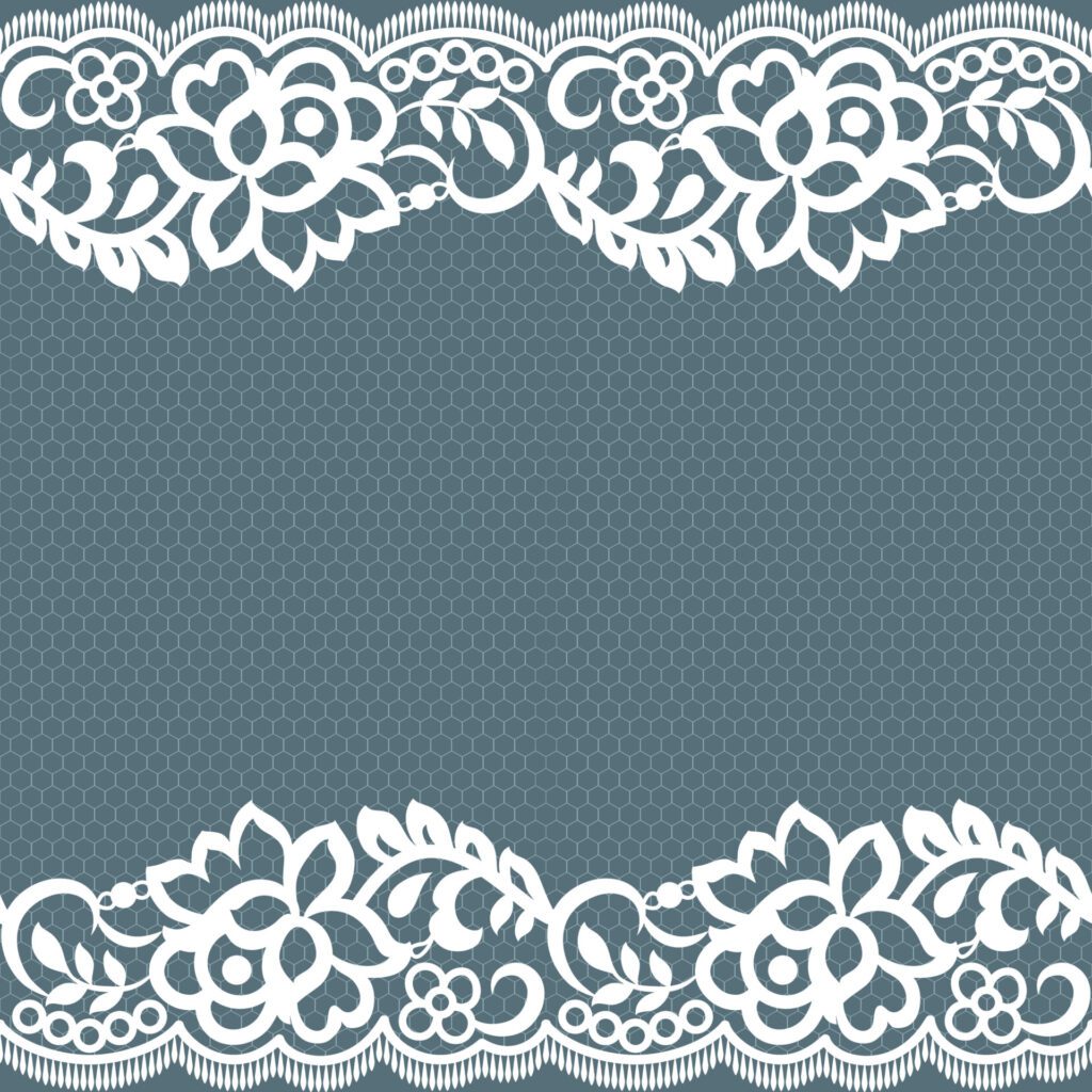 Lace seamless pattern with flowers Free Vector