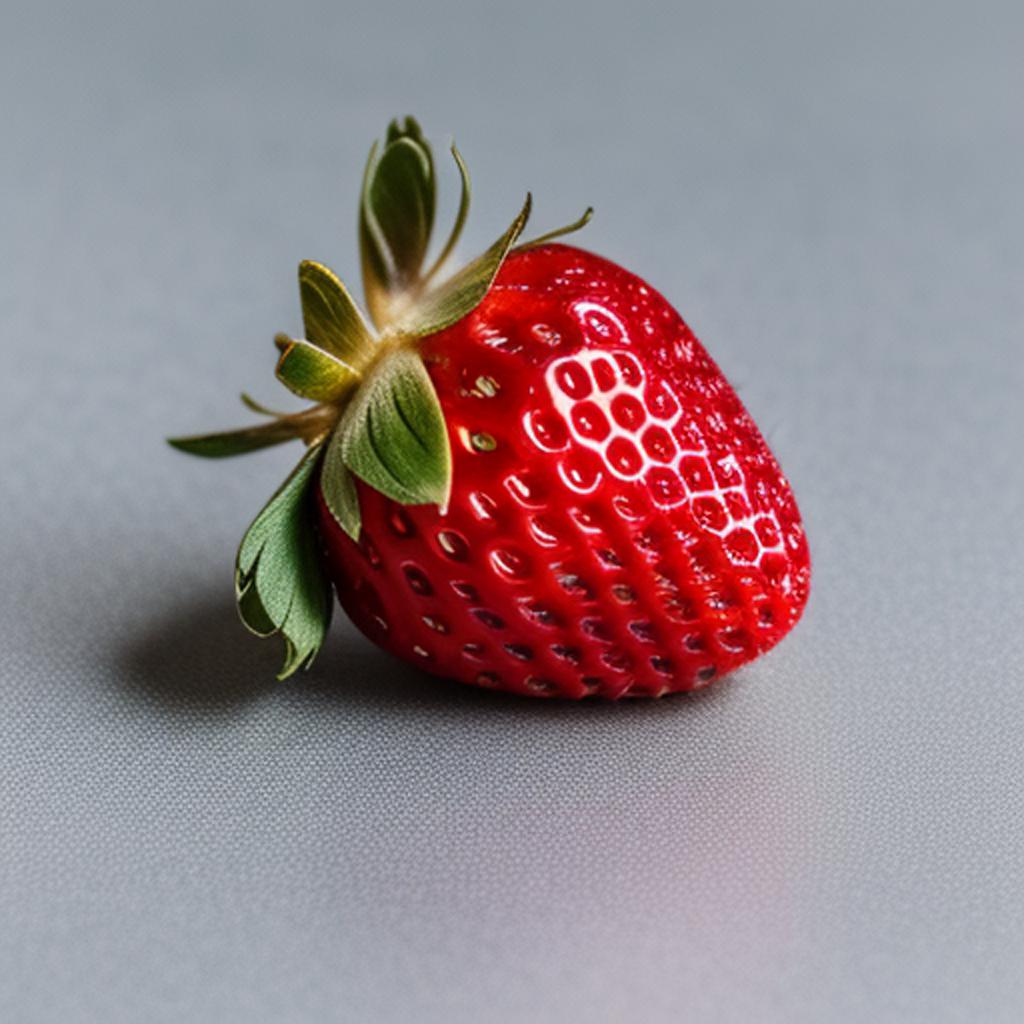 A strawberry made of by @ai_generated