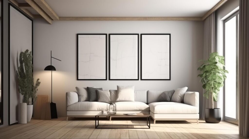 Modern living room. Illustration Stock Free