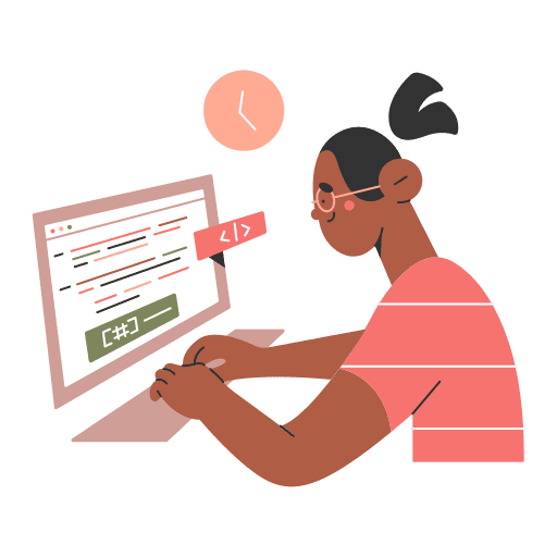 Developer, coding, programming illustration