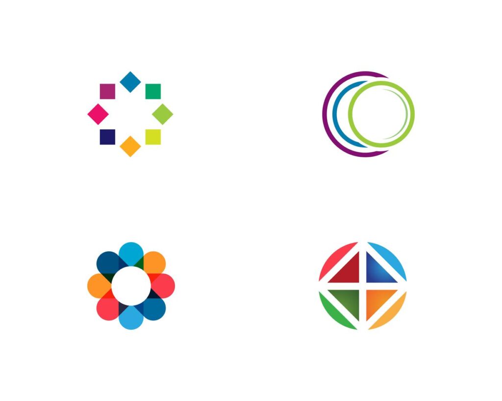 Circle logo vector templates Stock Free