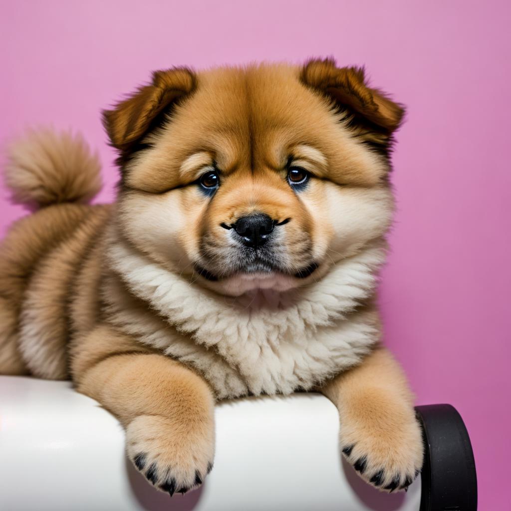 Chow chow hembra puppy by @ai_generated