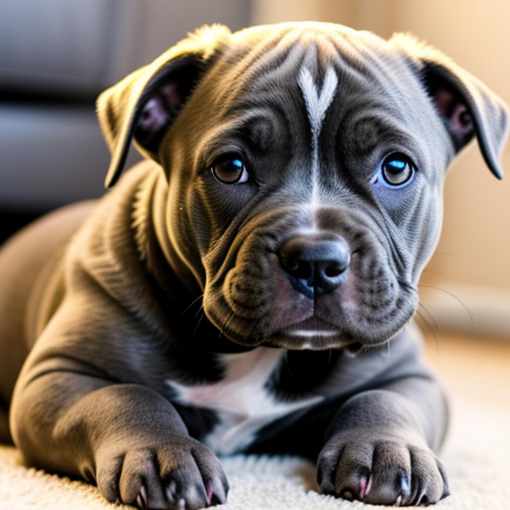 Grey pitbull puppies bullies by @ai_generated