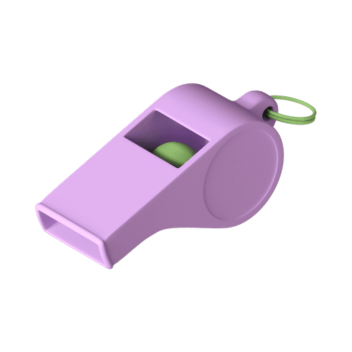 .png, whistle, sports 3D illustration