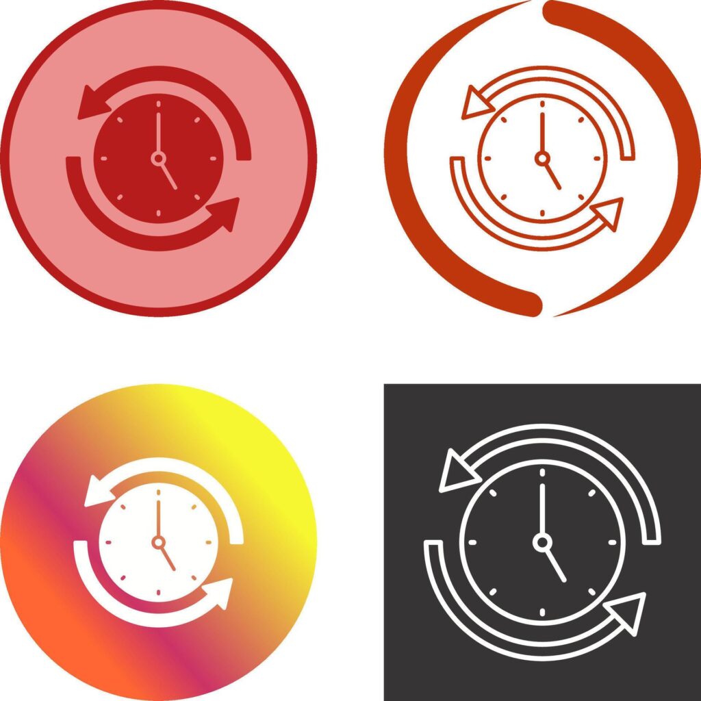 Run Time Icon Design Stock Free