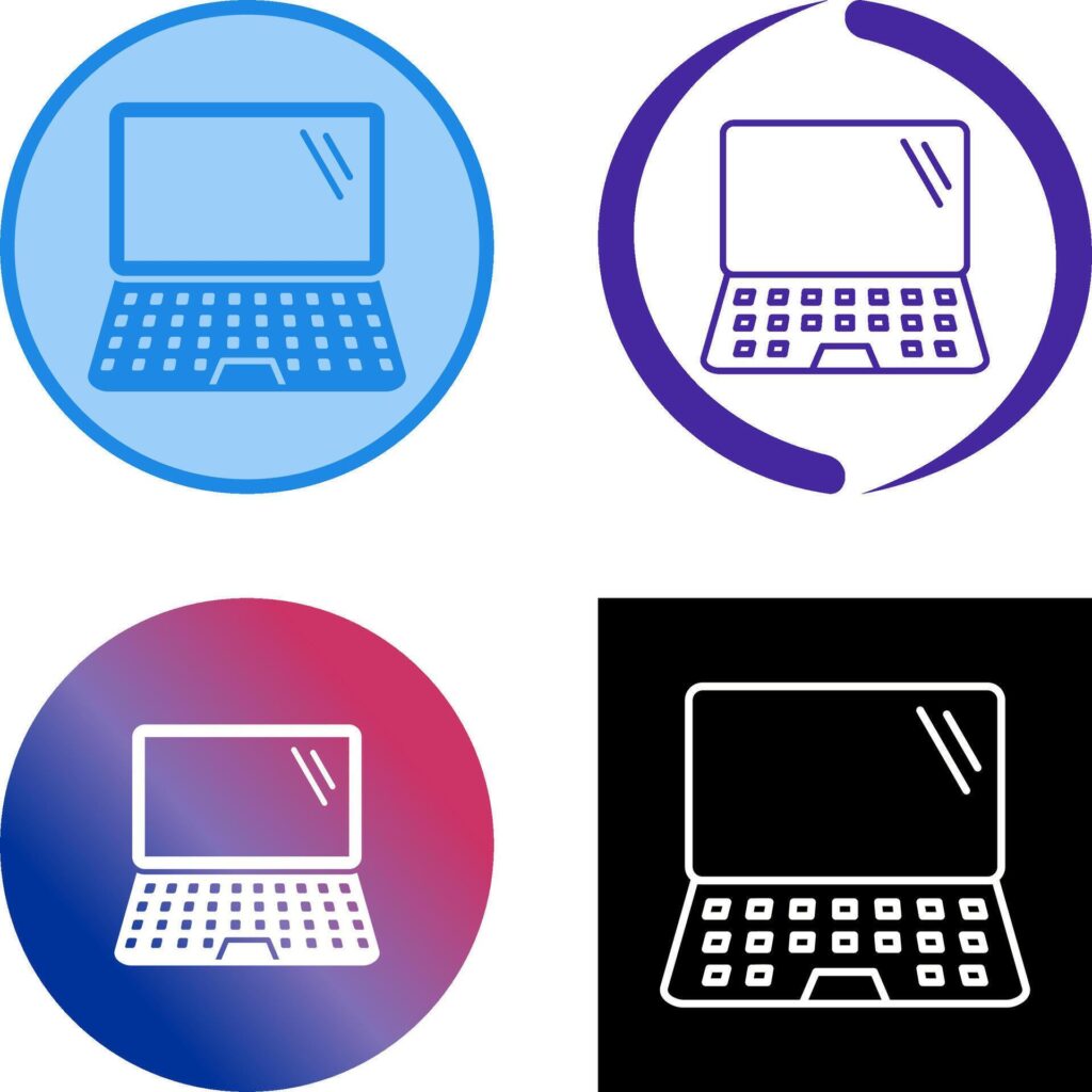 Laptop Icon Design Stock Free