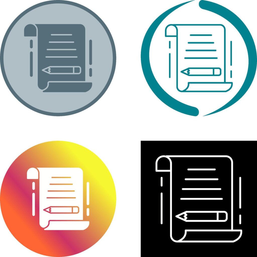 Write Icon Design Stock Free