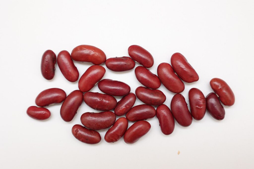 Red beans isolated on white background Stock Free