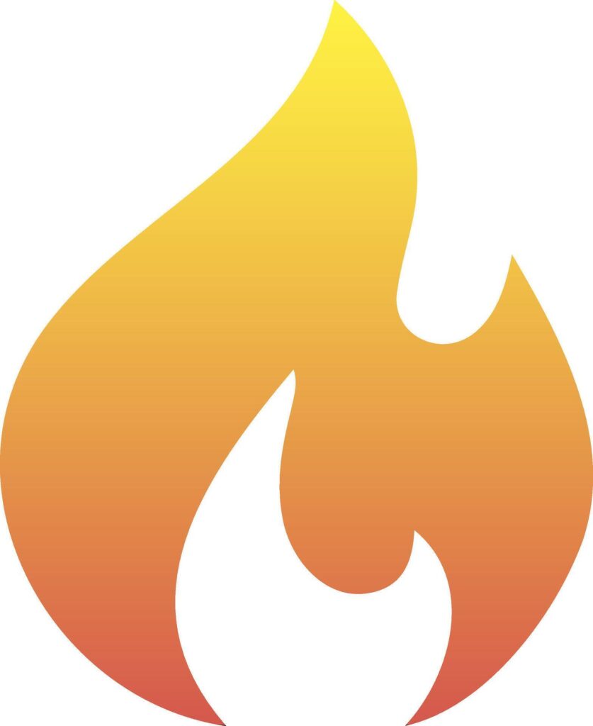 Fire icon Engraving clipart Stock Free