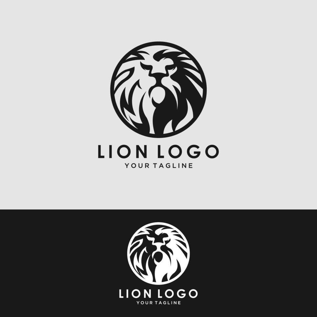 lion logo template Stock Free