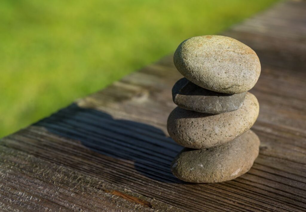 Stacked little rocks Stock Free