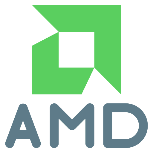 Amd, logo, social icon