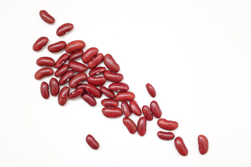 Red beans isolated on white background Stock Free