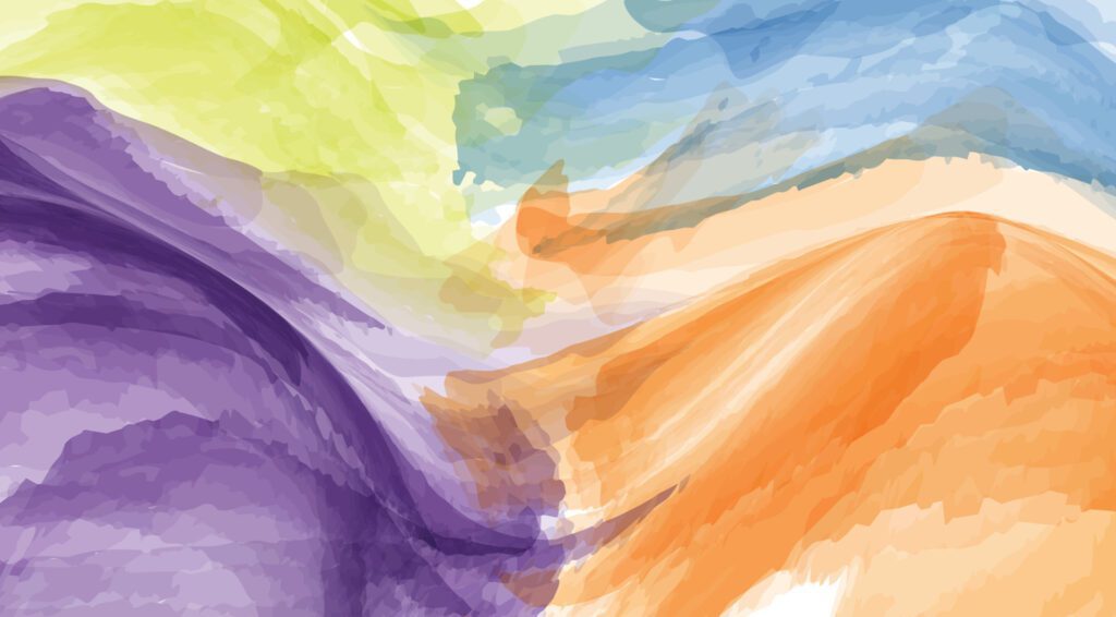 Colorful Watercolor Splash background with elegant color Free Vector