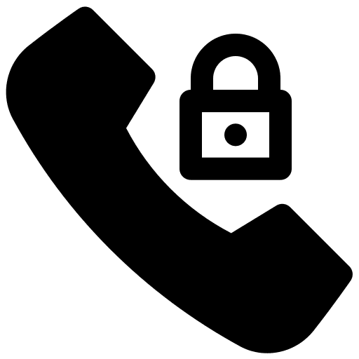 Lock, call, phone icon