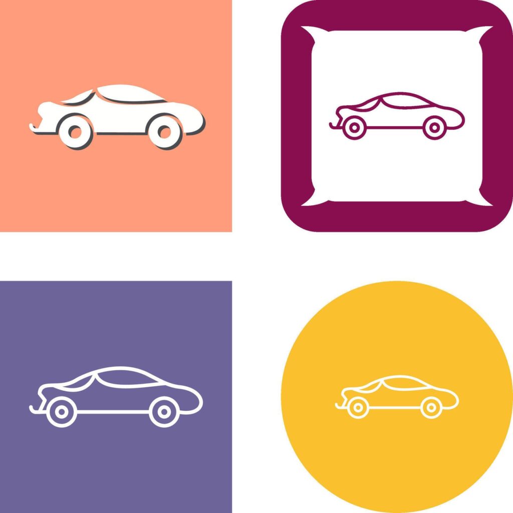 Sports Car Icon Design Stock Free