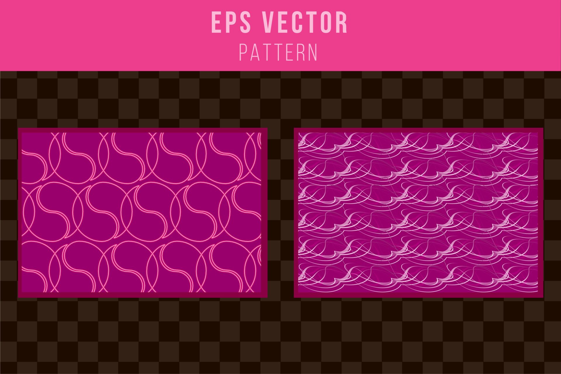 Pink pattern seamless background purple set pattern Free Vector