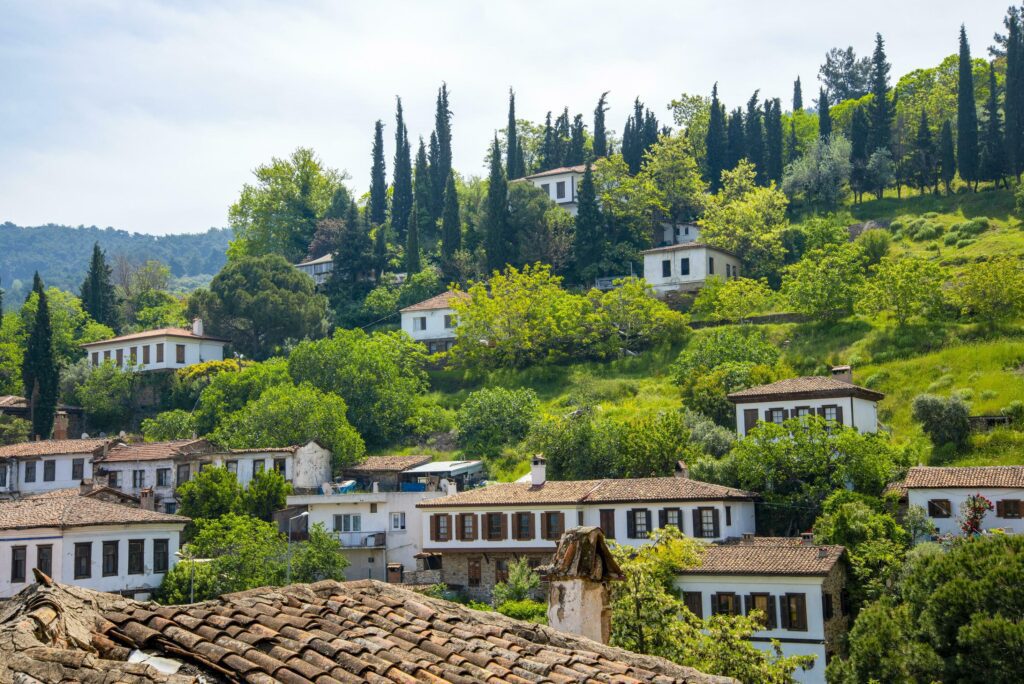 A village in Turkey on a summer and sunny day. Stock Free