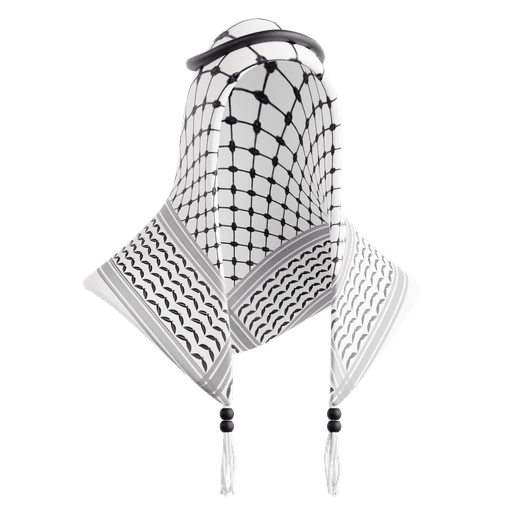 Palestinian, scarf, palestinian scarf 3D illustration