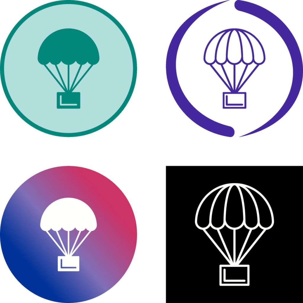 Parachute Icon Design Stock Free