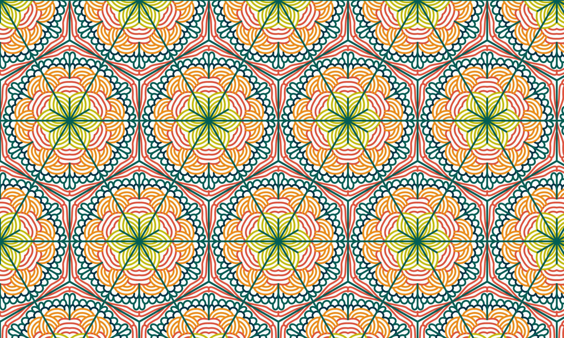 elegant ethnic pattern background Free Vector