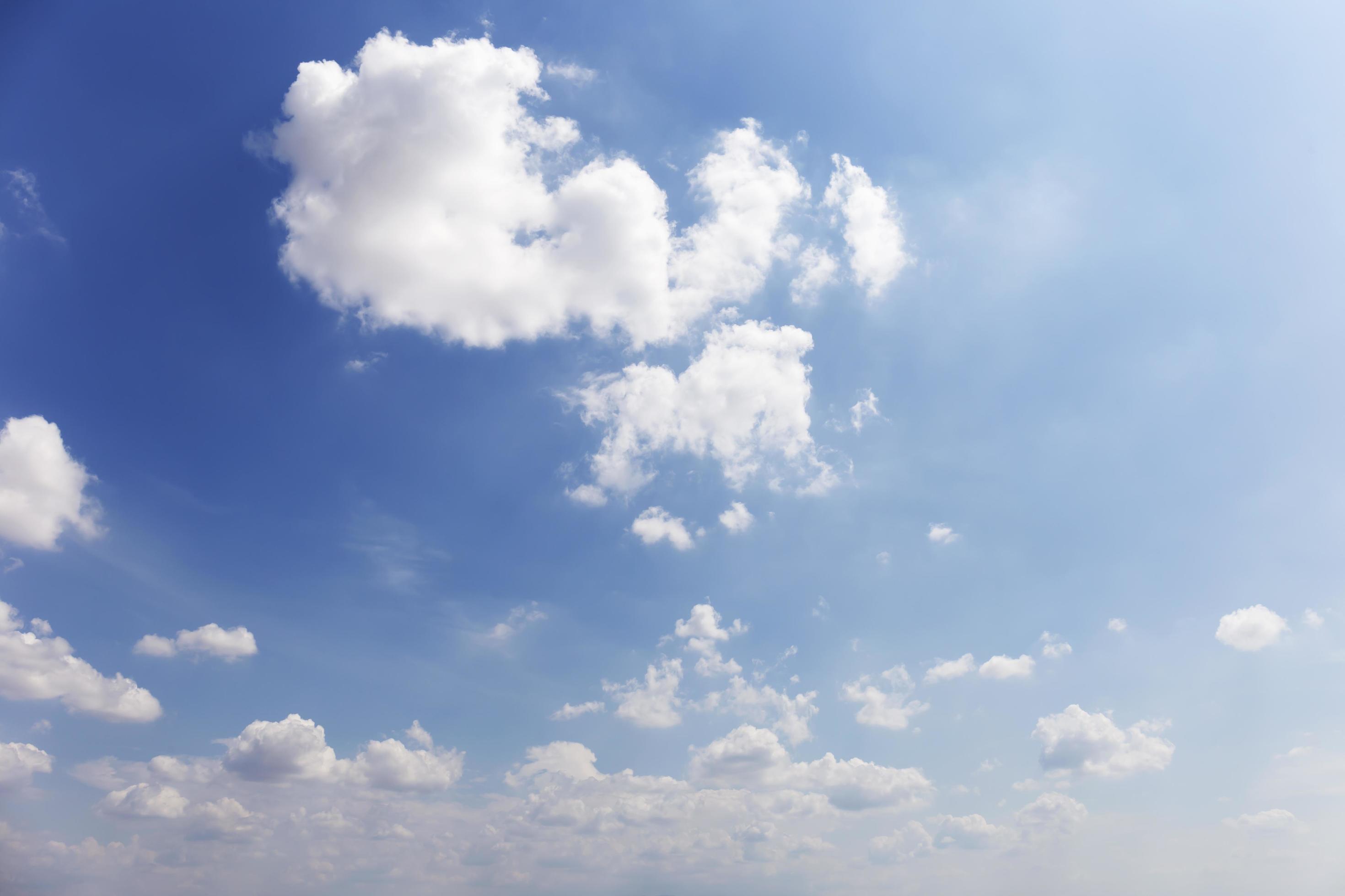 Blue sky background with clouds’ natural background. Stock Free