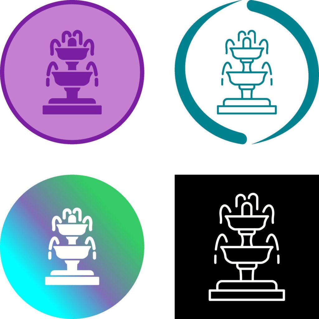 Fountain Icon Design Stock Free