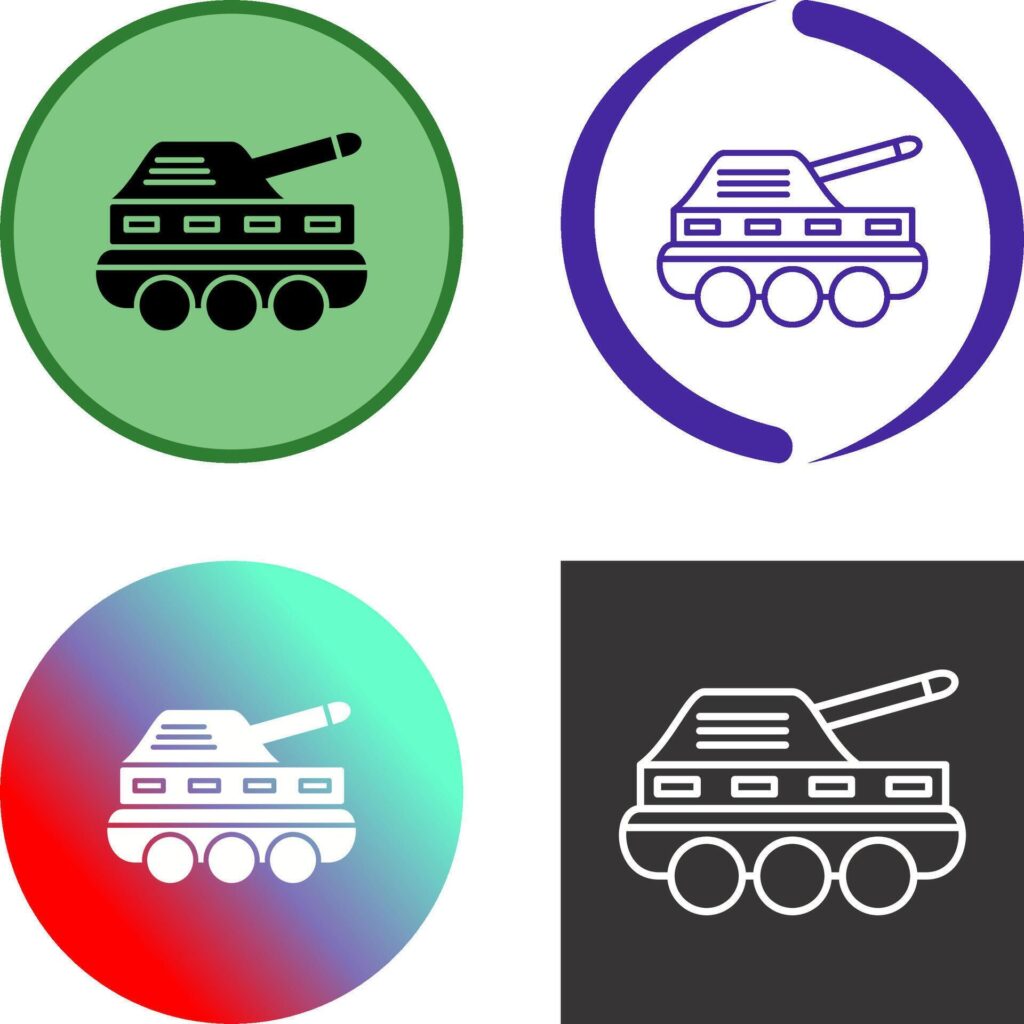 Infantry Tank Icon Design Stock Free