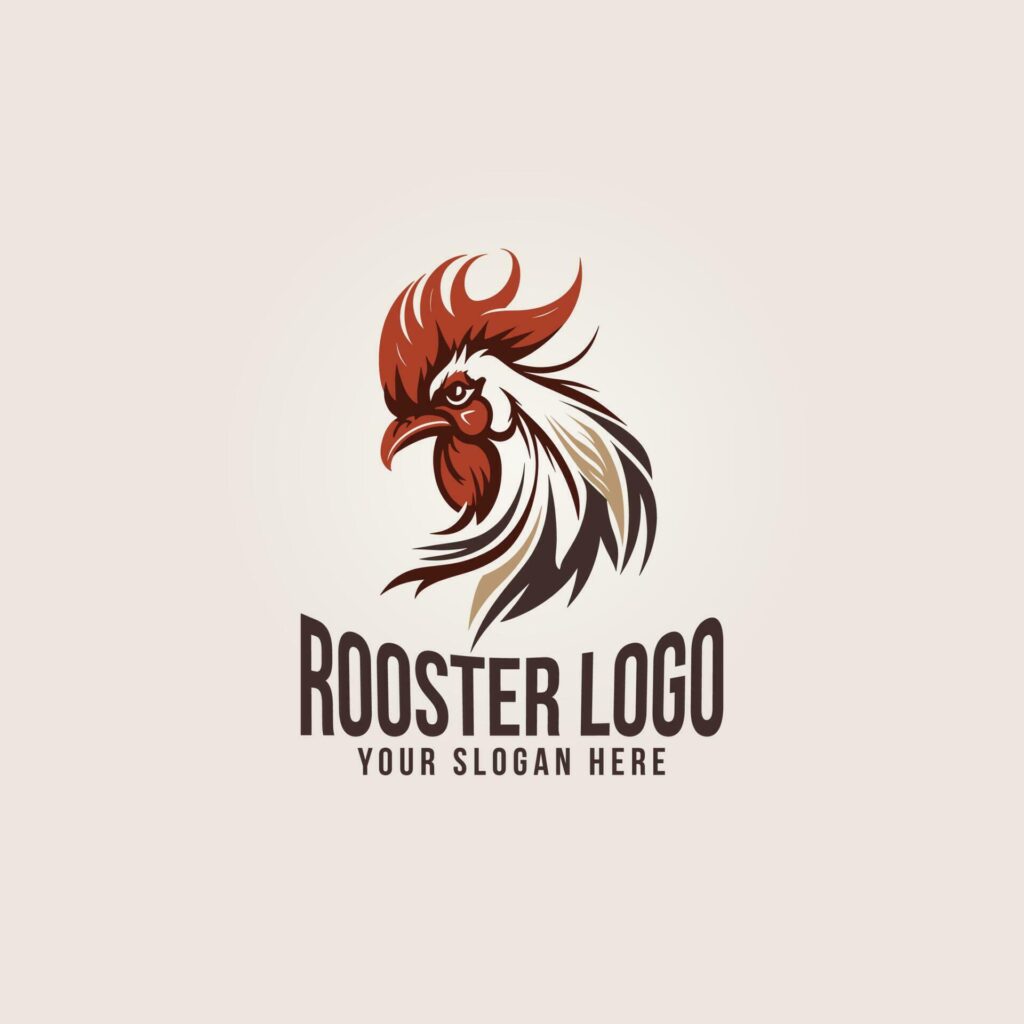 Rooster Head logo esport team design gaming mascot Stock Free and Free SVG