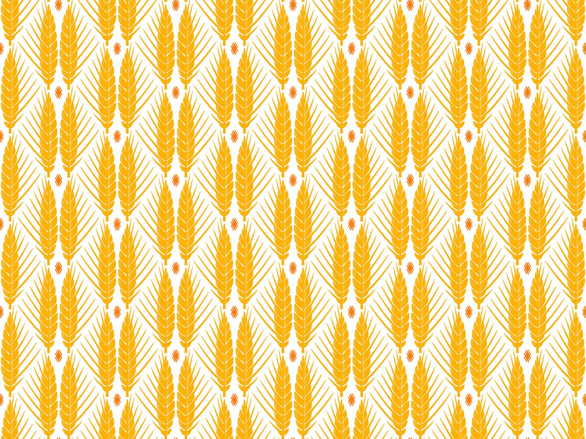 Cereal ears seamless pattern Free Vector