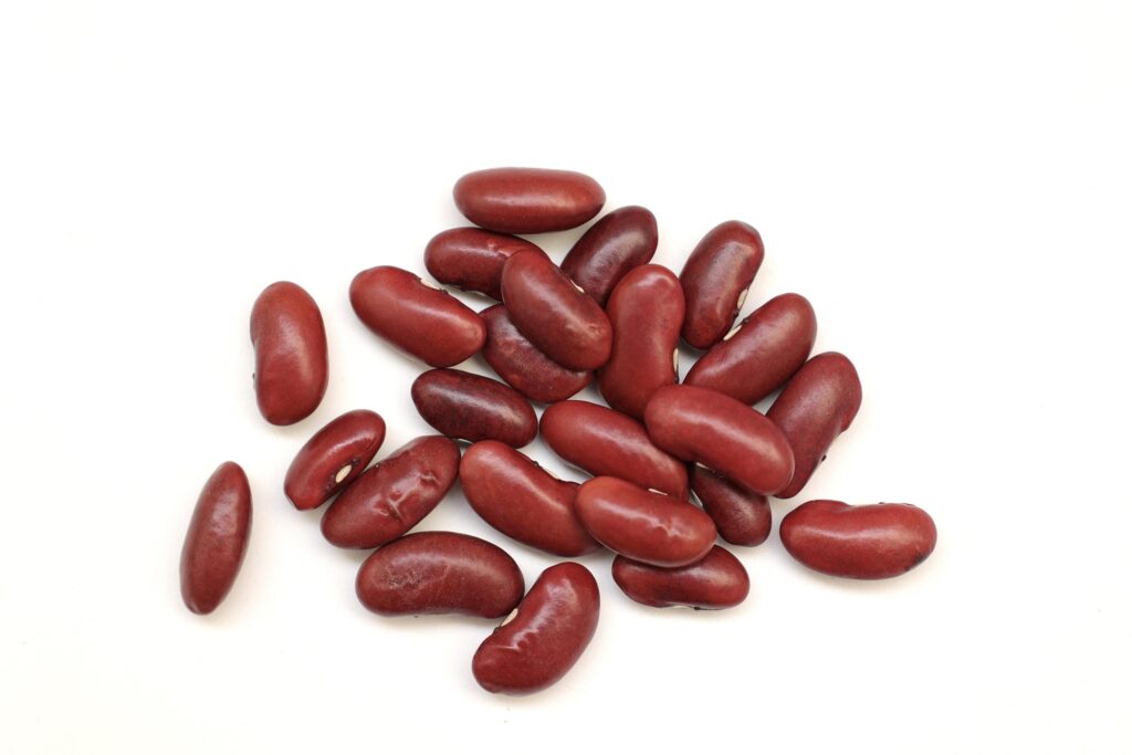 Red beans isolated on white background Stock Free