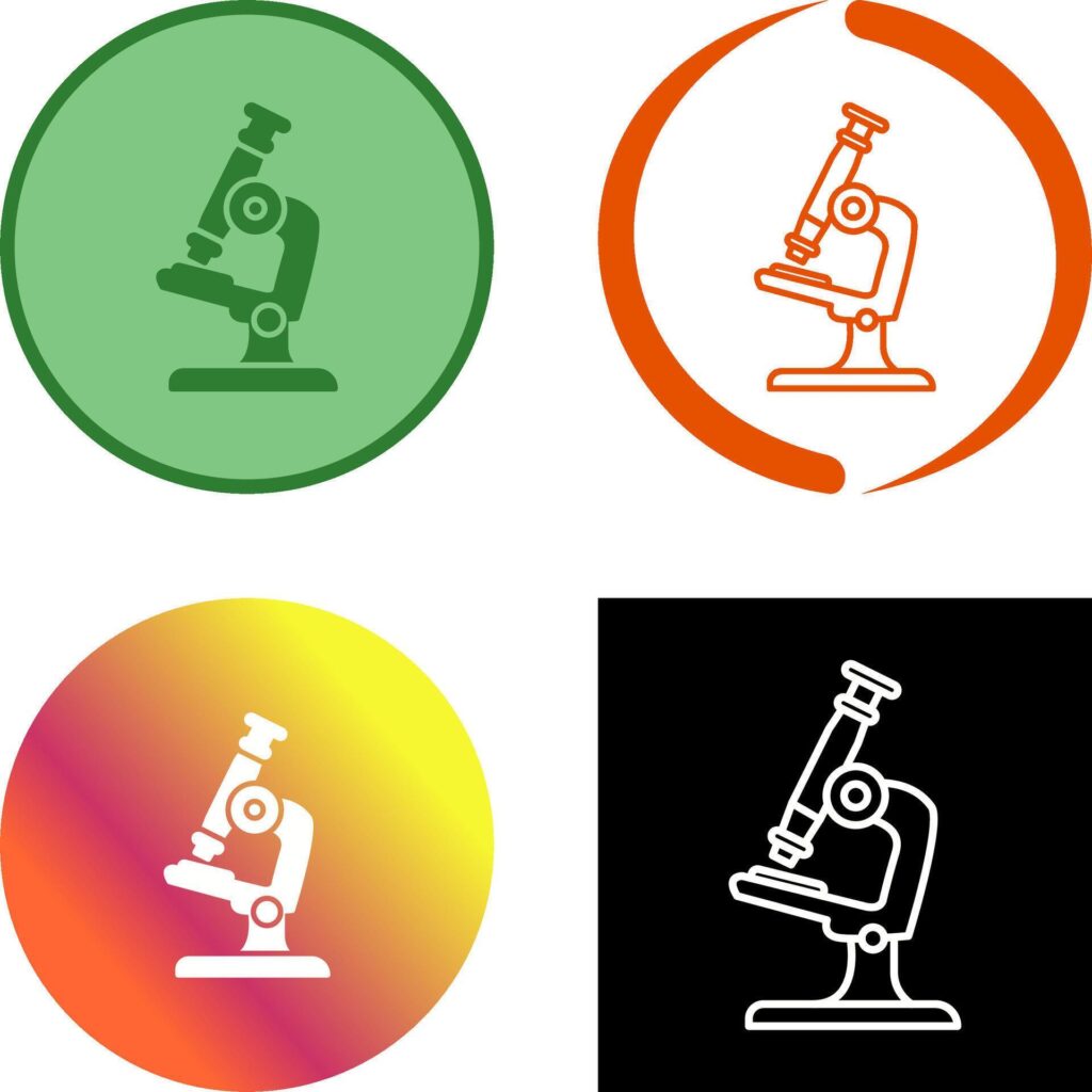 Microscope Icon Design Stock Free