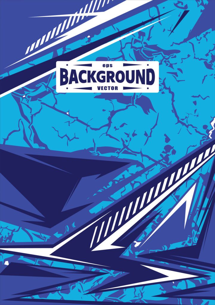 blue racing background cracked for sublimations jersey textures Free Vector