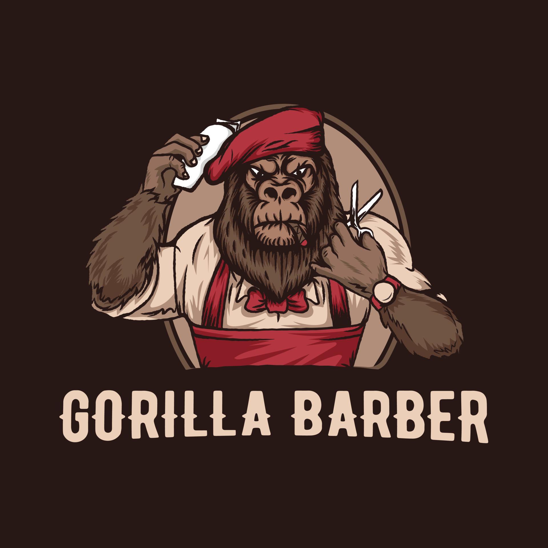 gorilla-barbershop-vintage-logo-free-vector