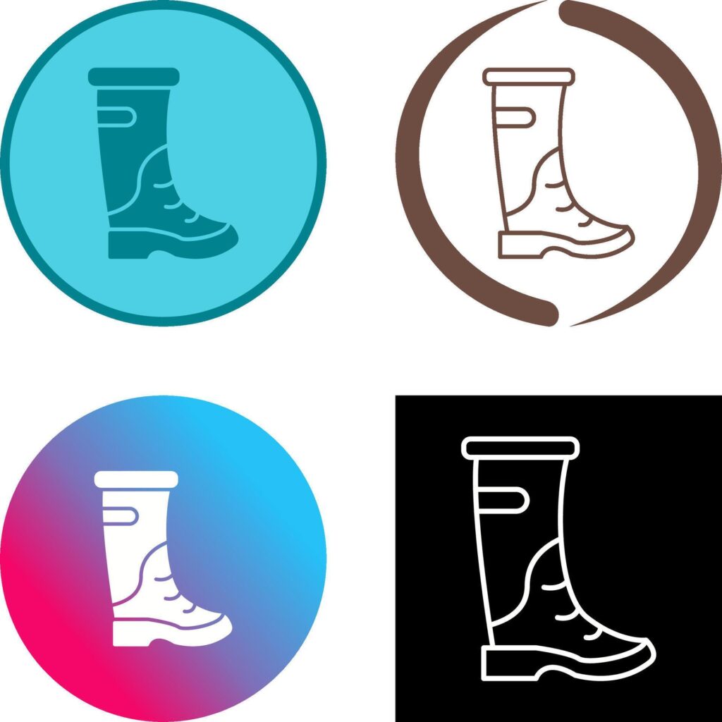 Rain Boots Icon Design Stock Free