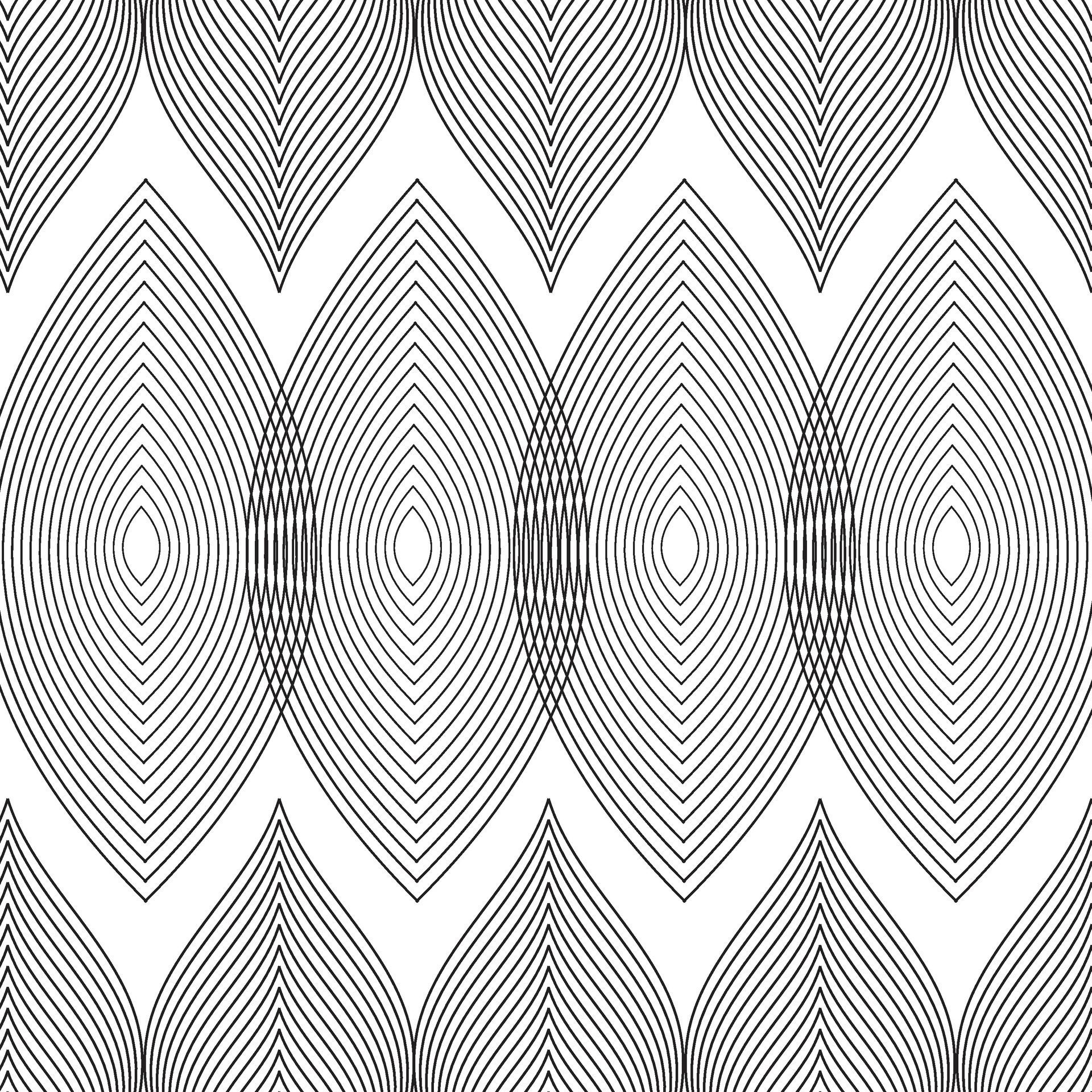 flat design vector seamless black and white pattern repetitive Free Vector