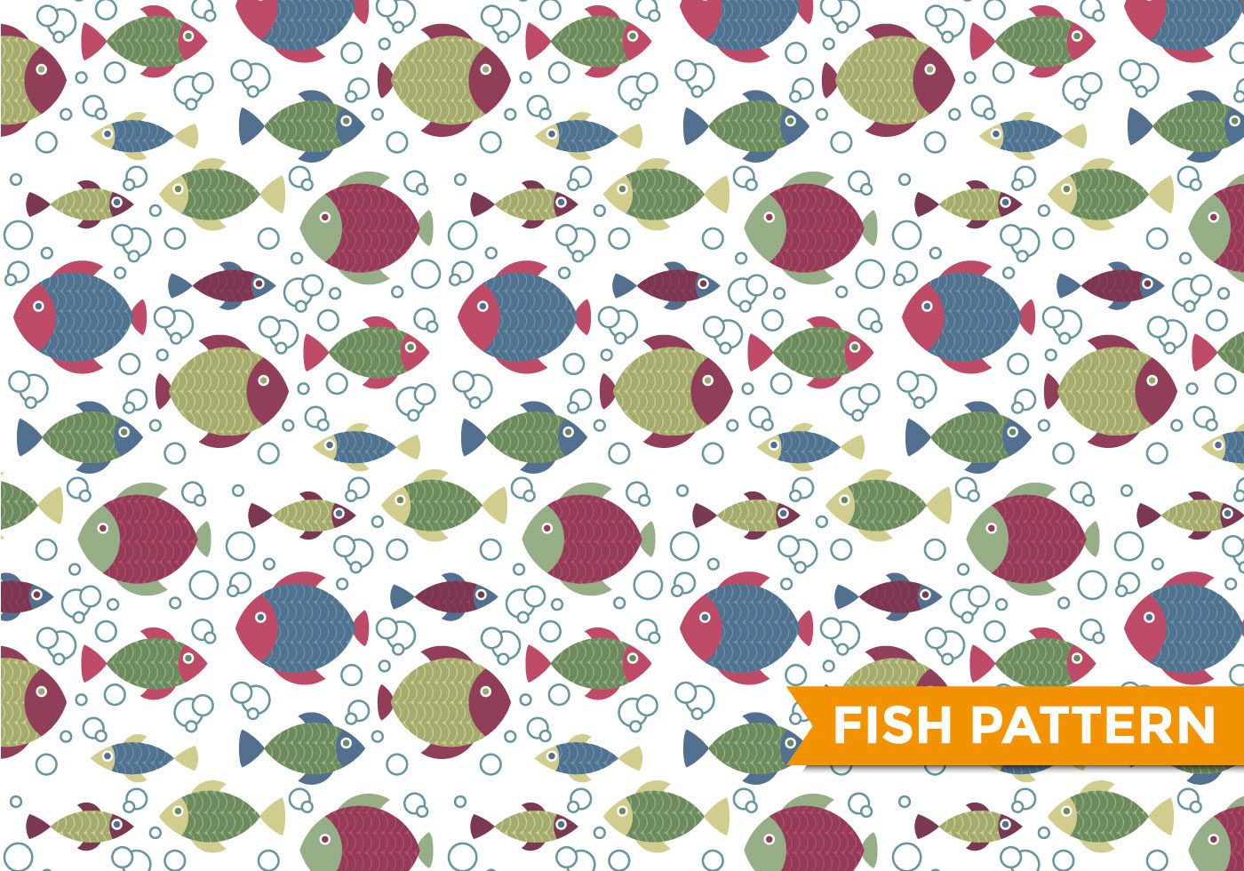 Fish Pattern Vector Free Vector and Free SVG