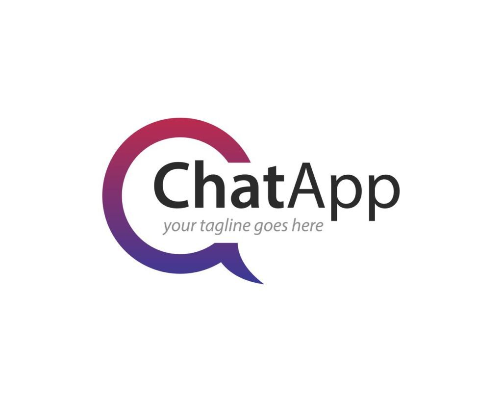 Chat App Logo Icon Vector Stock Free