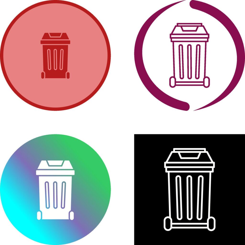 Garbage Icon Design Stock Free