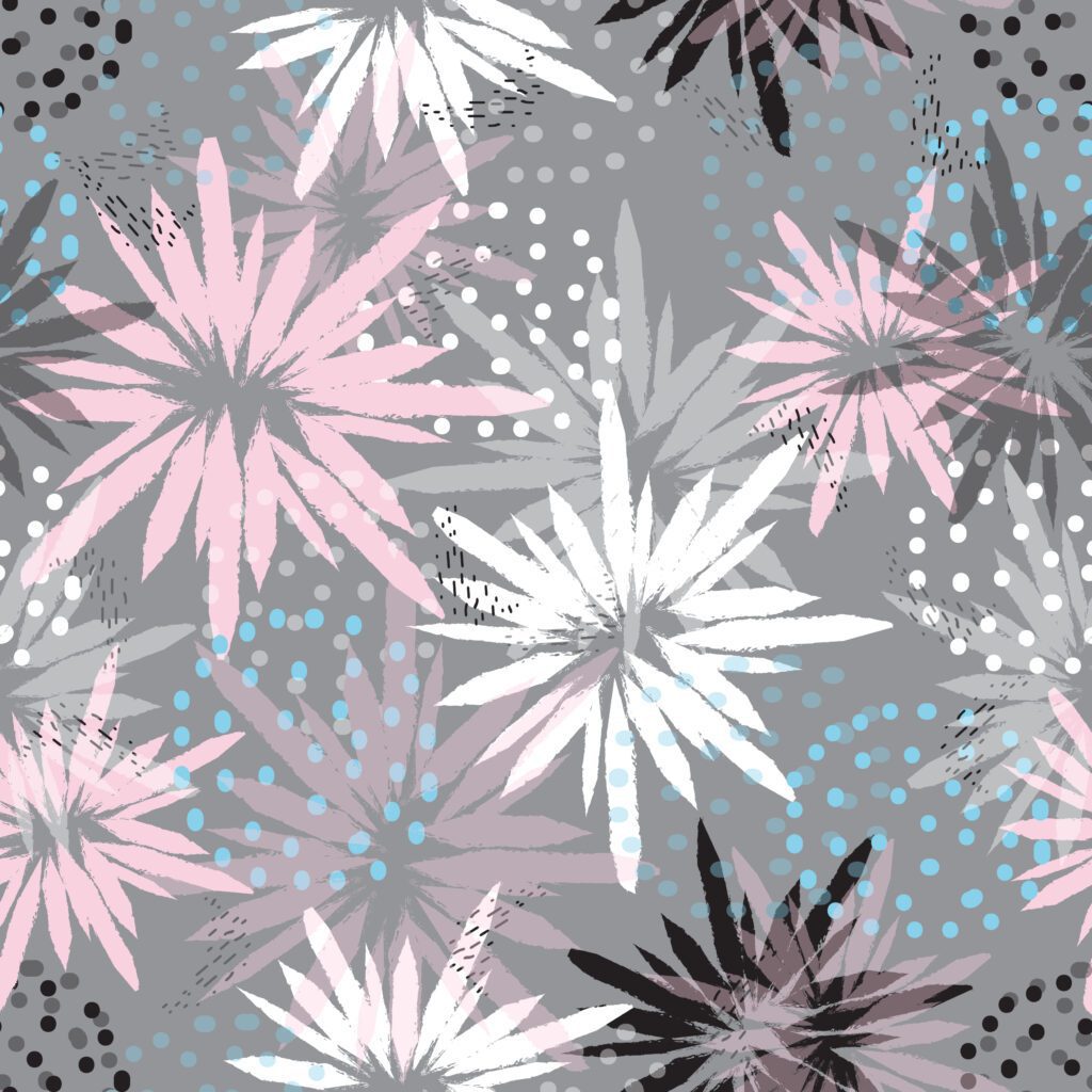 Pastel Floral Abstract Pattern Free Vector