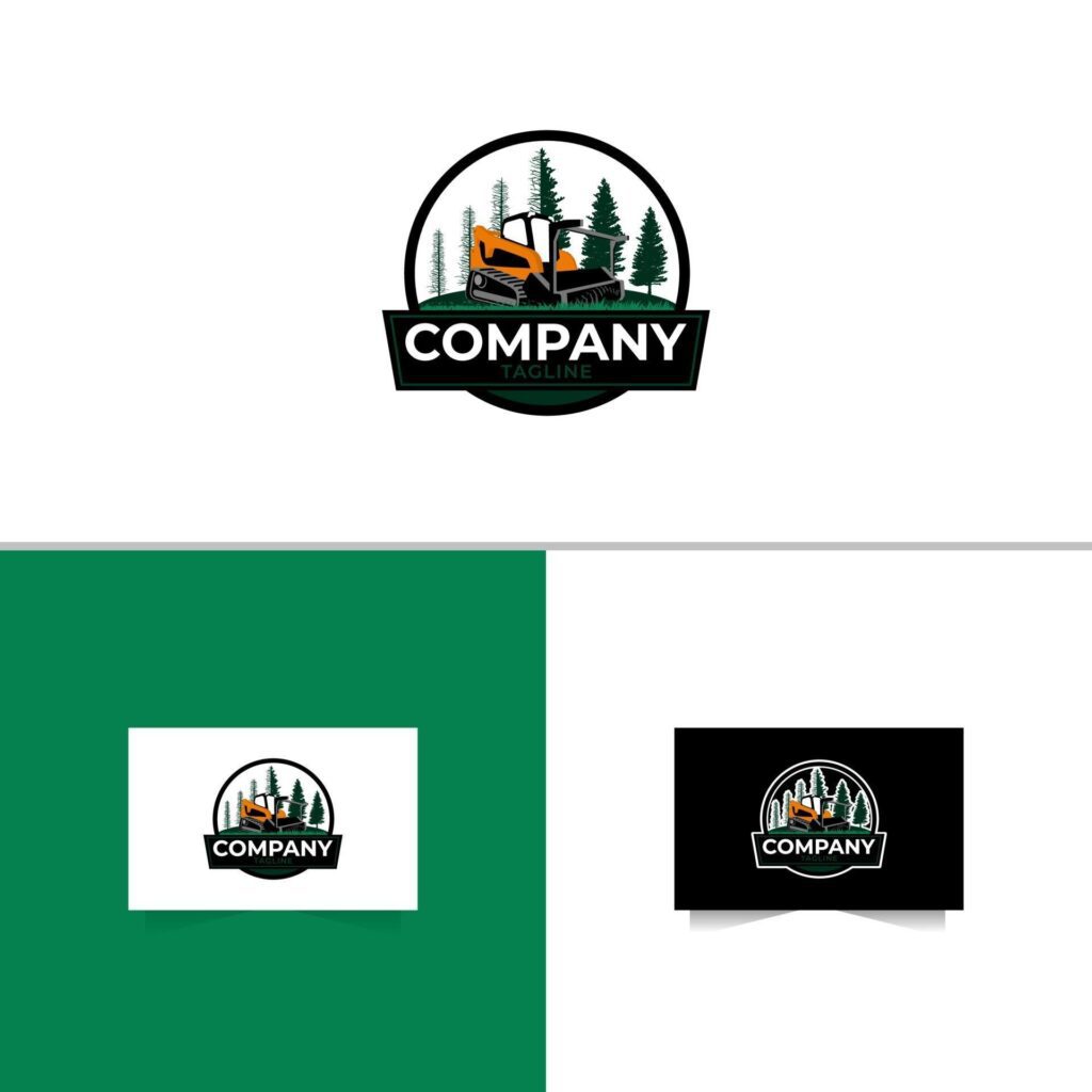 Land Management logo design template vector Stock Free