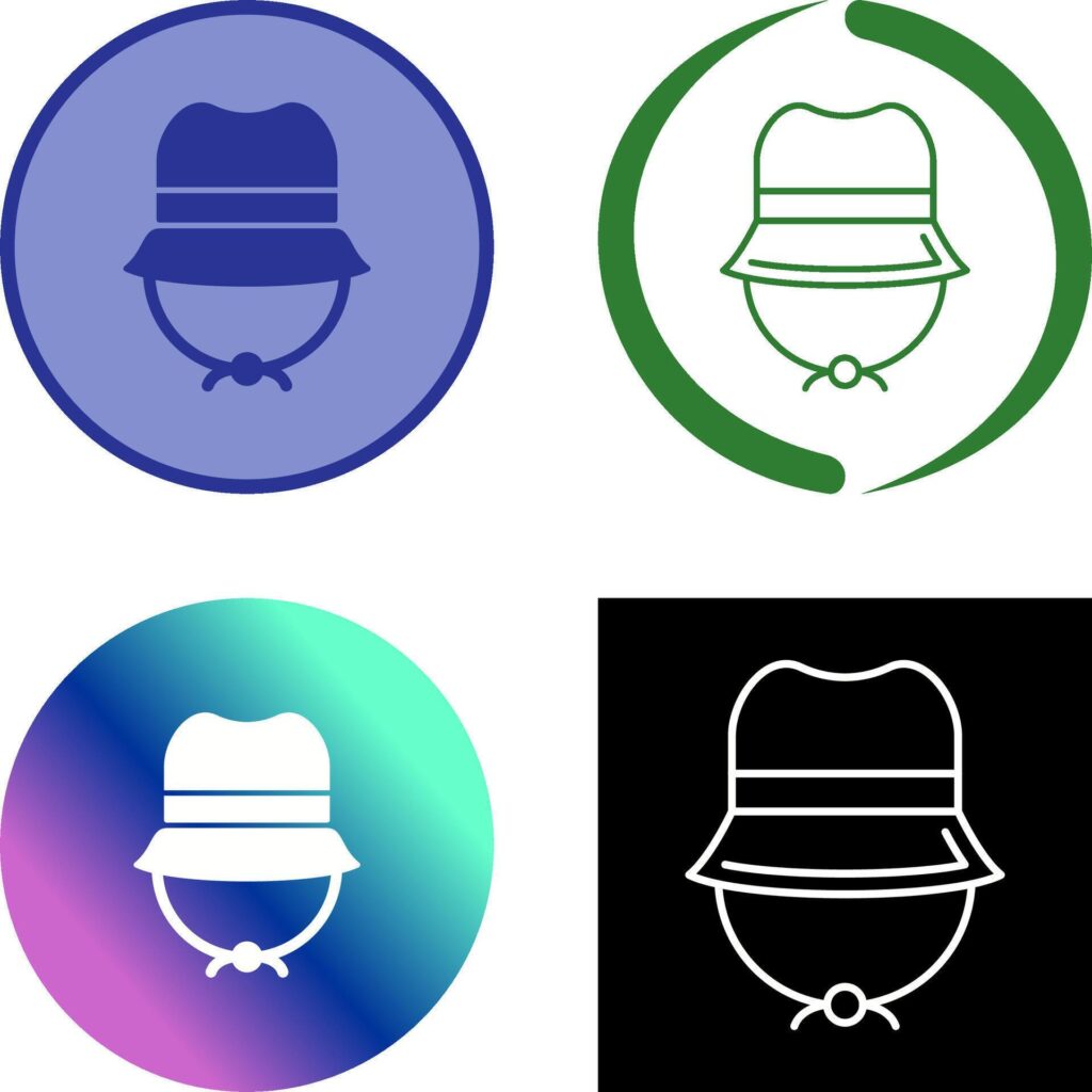 Camping Hat Icon Design Stock Free