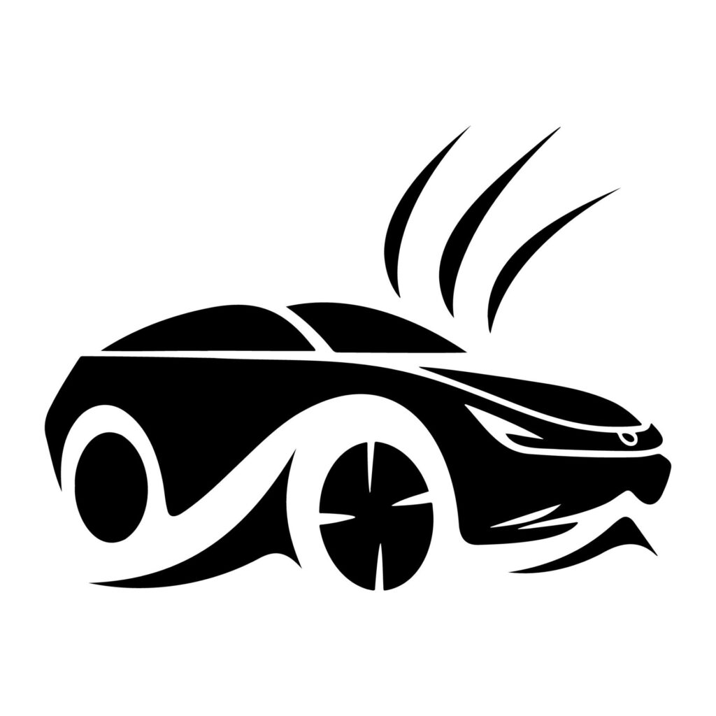 Simple Car Logo. Vector Illustration Free Vector