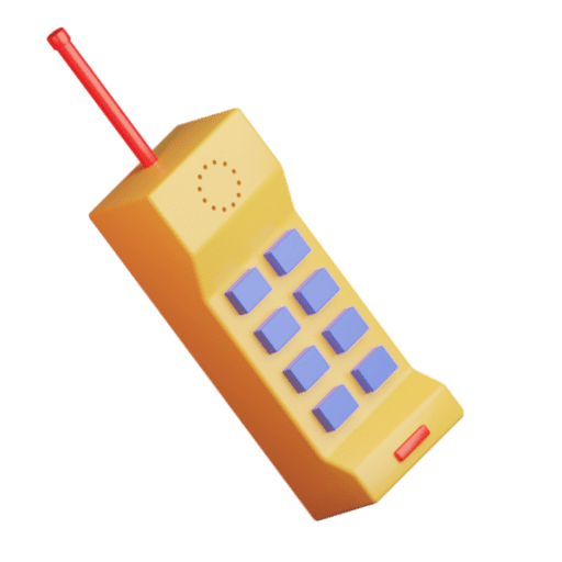 Phone, communication 3D illustration