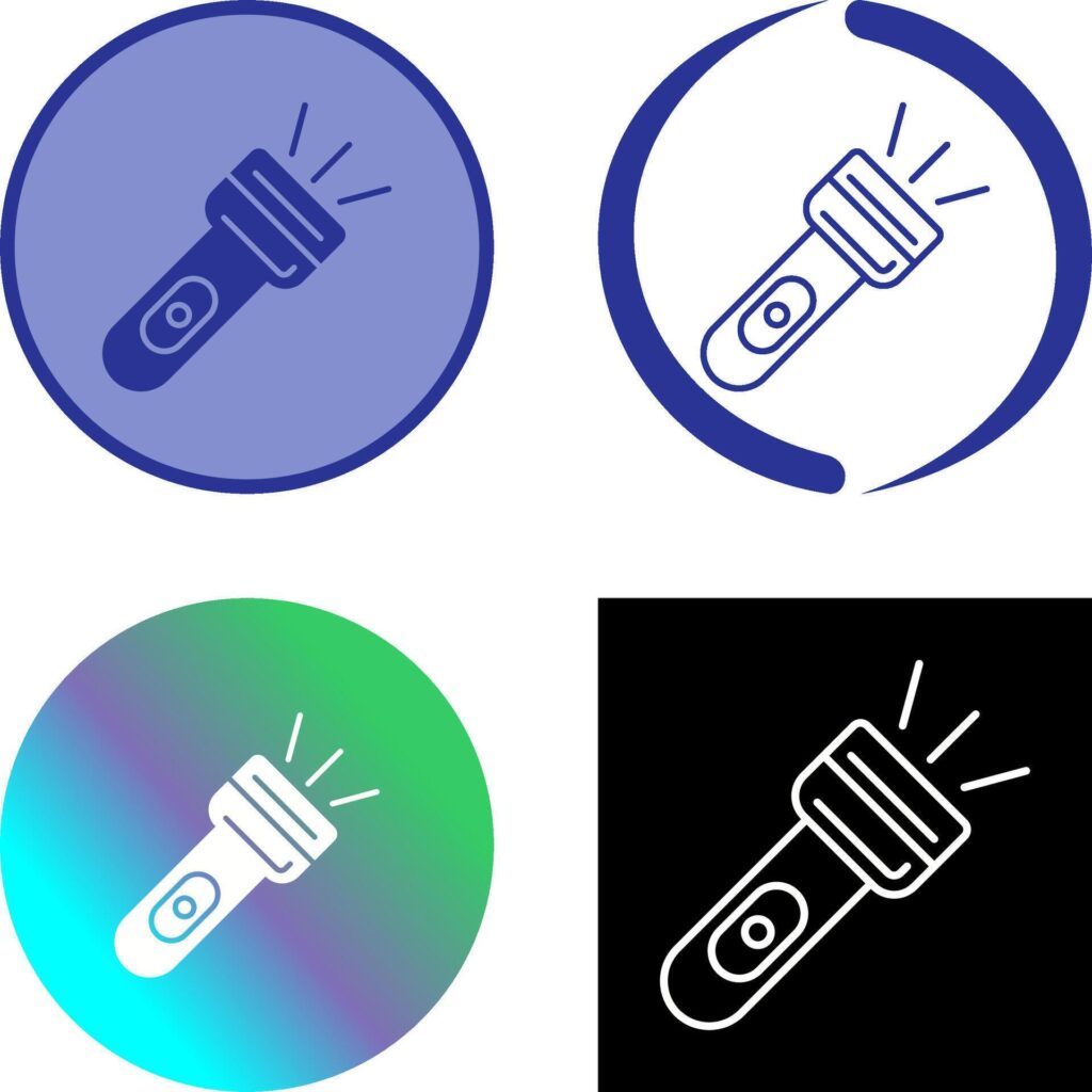 Flash Light Icon Design Stock Free