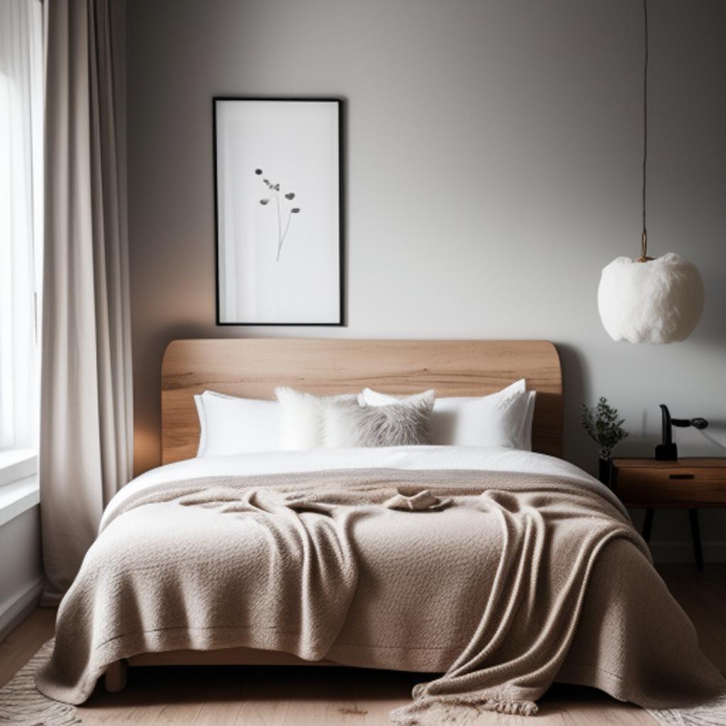 Minimalist bedroom, soft ambient by @ai_generated